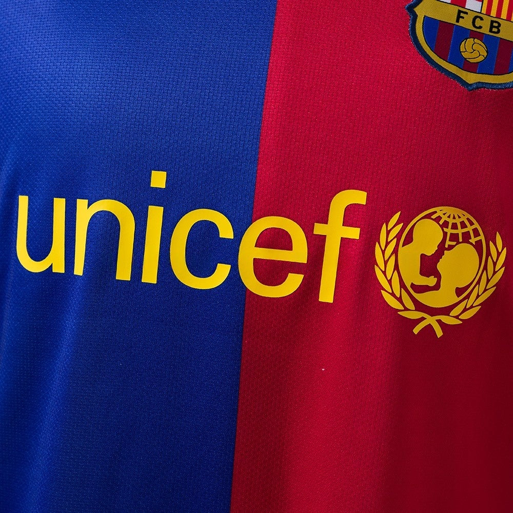 Barcelona Jersey 2008-09 Home Retro Football Kit Long product image 5