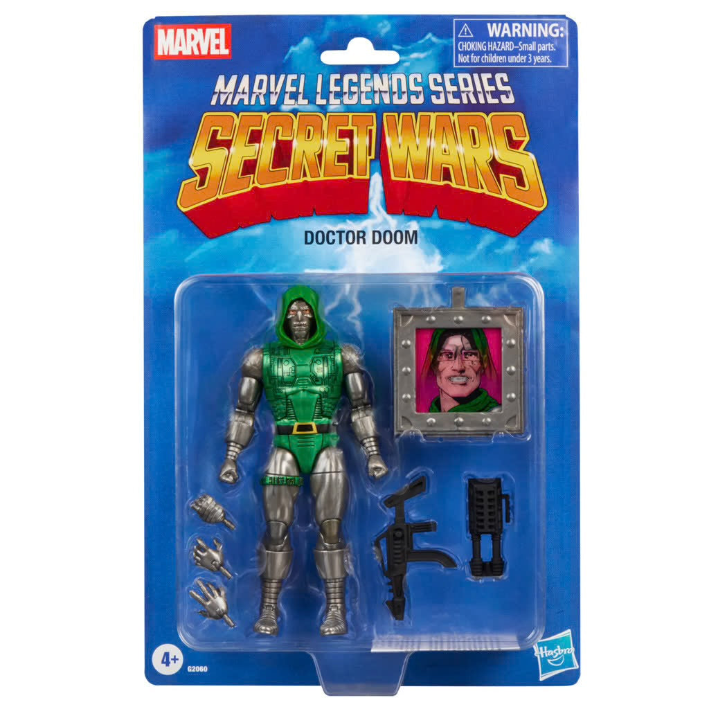 Doctor Doom -Secret Wars- (Marvel Legends Retro, Hasbro) *SEALED* product image 1, provided for visual reference and product