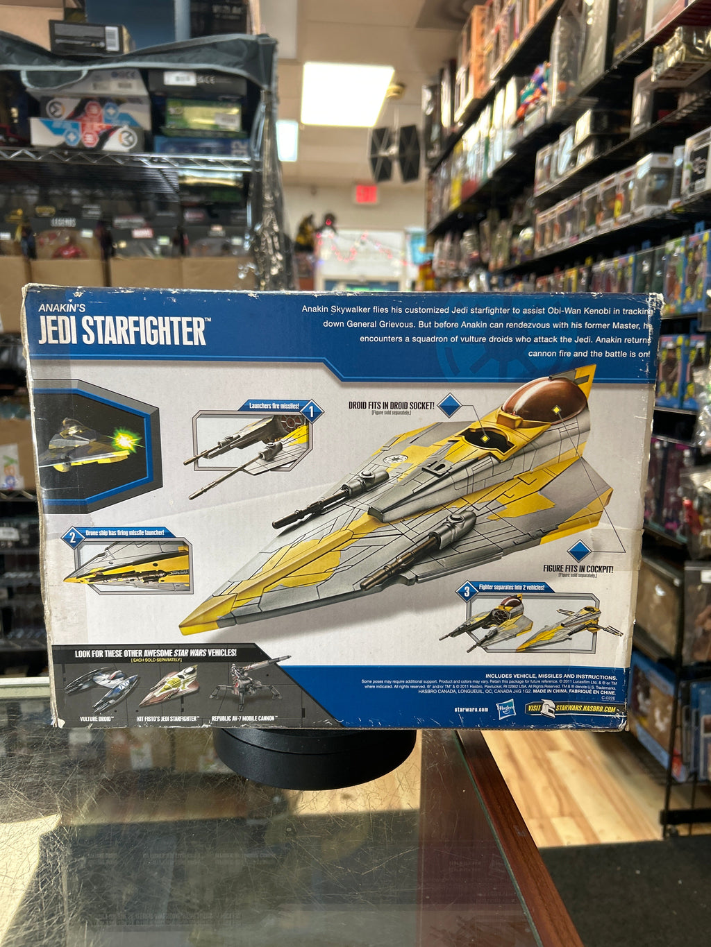 Anakin Starfighter -Clone Wars- (Vintage Star Wars, Hasbro) **SEALED** product image 4, provided for visual reference and
