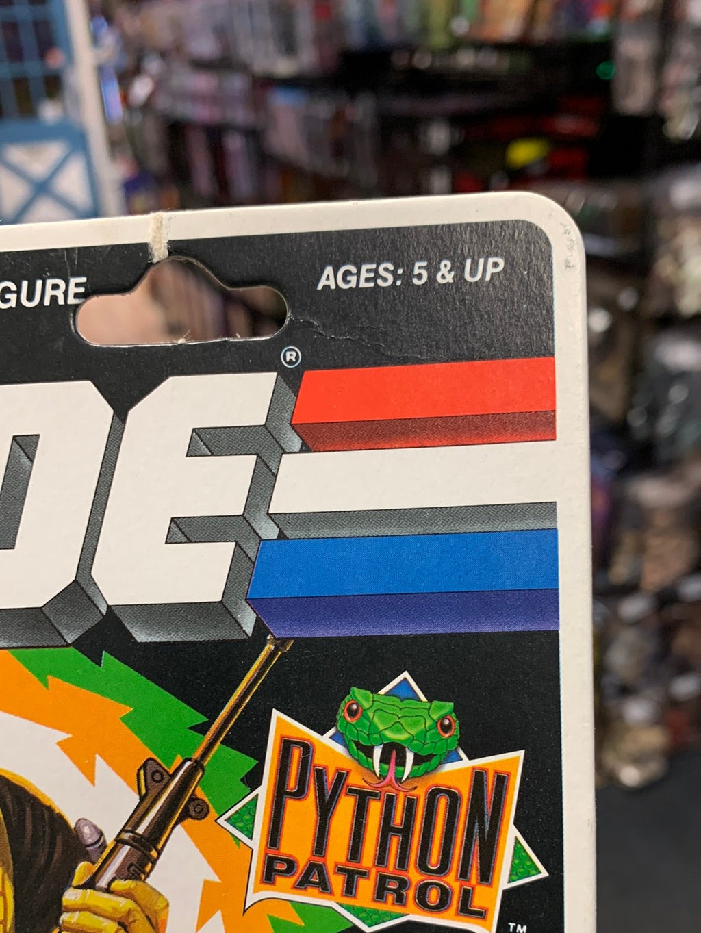 Python Patrol Python Patrol Officer (Vintage GI Joe, Hasbro) Sealed product image 2, provided for visual reference and