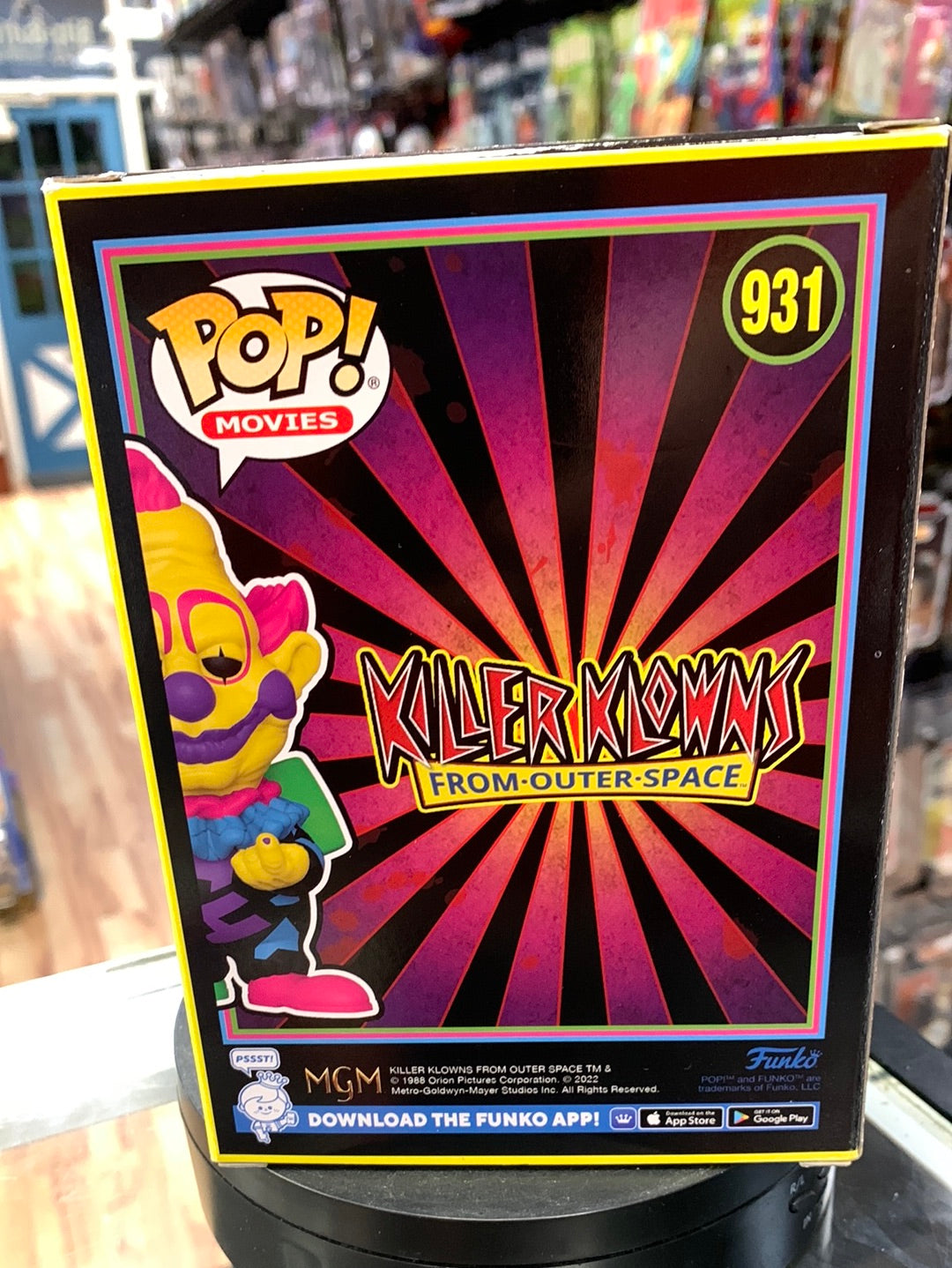Jumbo Black Light #931 (Funko Pop! Killer Klowns from Outer Space) *Spirit Exclusive* product image 6, provided for visual