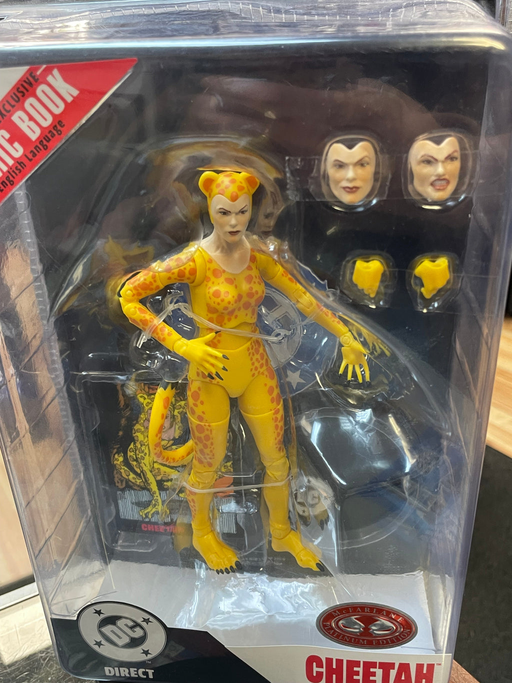 Cheetah Page Punchers (McFarlane Toys, DC Direct) SEALED product image 4, provided for visual reference and product detail