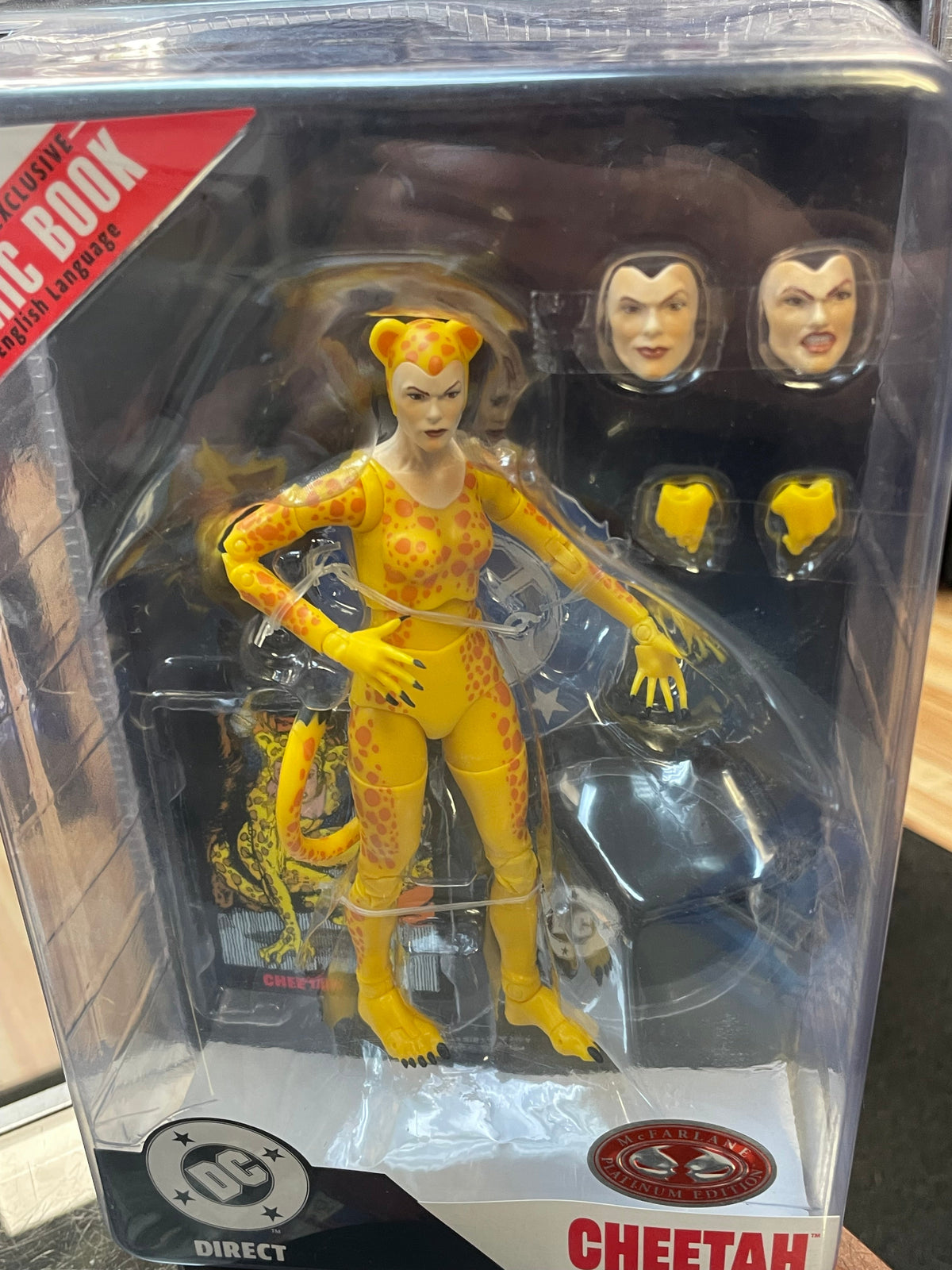 Cheetah Page Punchers (McFarlane Toys, DC Direct) SEALED product image 4, provided for visual reference and product detail
