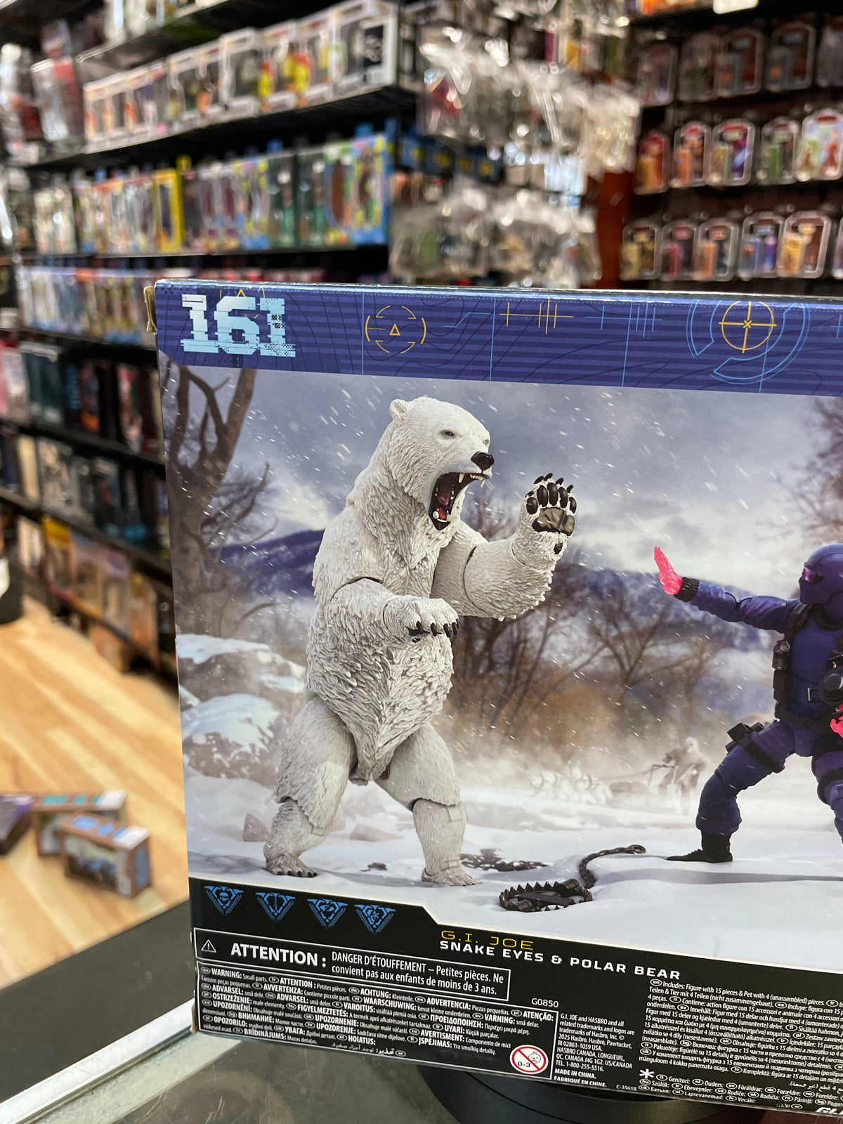 Snake Eyes & Polar Bear (GI Joe Classified Series, Hasbro) SEALED product image 4, provided for visual reference and product