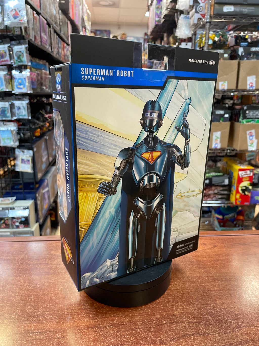 Superman Robot -Platinum- (DC Multiverse, McFarlane) **SEALED** product image 3, provided for visual reference and product