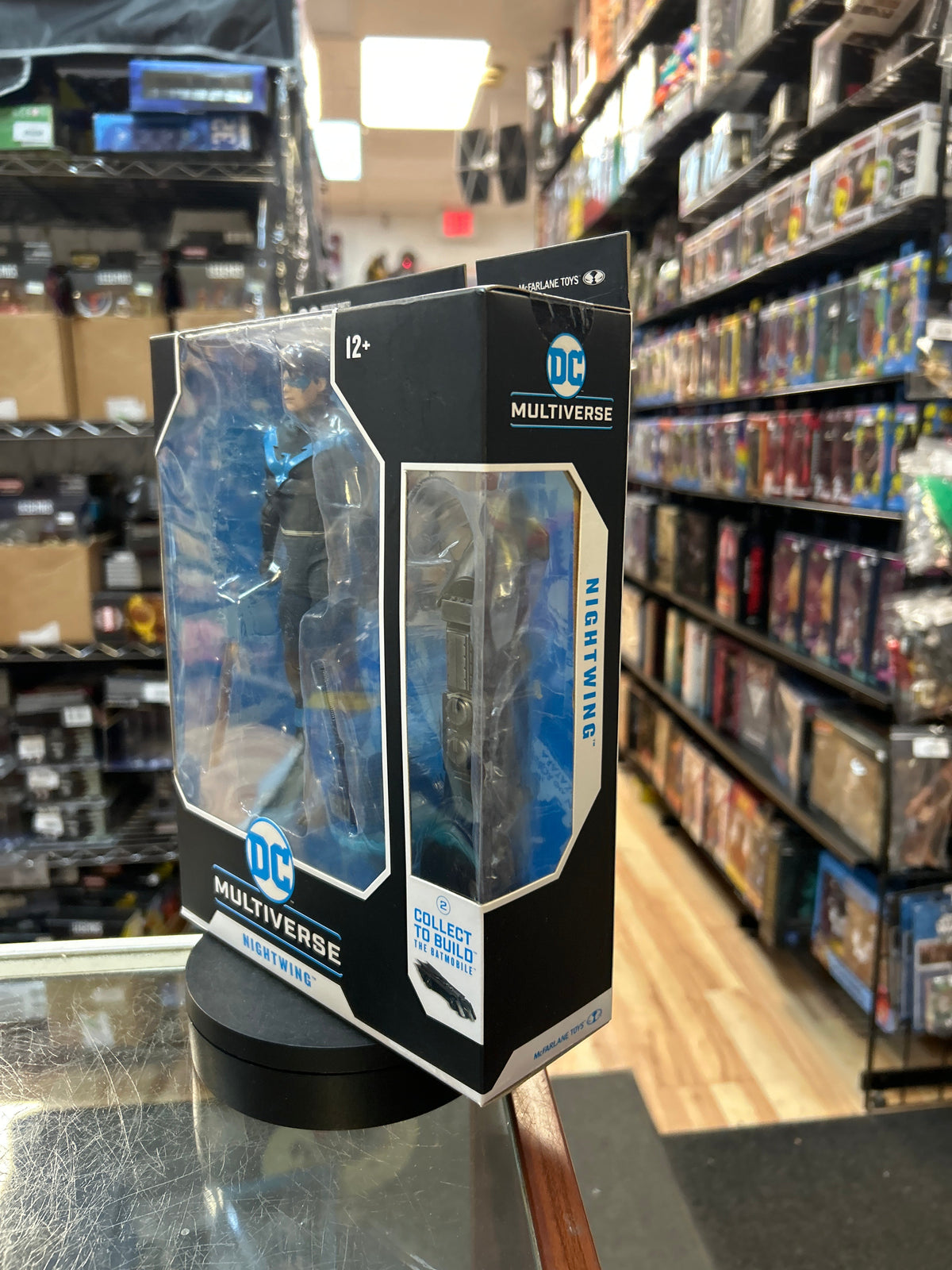 Nightwing -BAF Batmobile- (DC Multiverse, McFarlane) **SEALED** product image 6, provided for visual reference and product