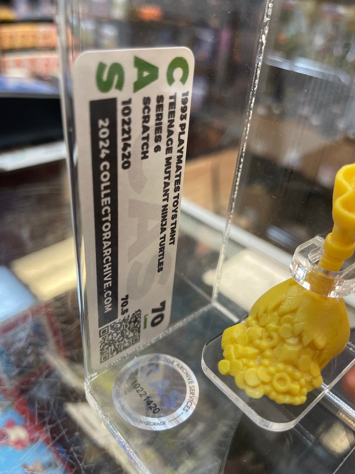 1993 Scratch The Cat **CAS GRADED 70.5** (Teenage Ninja Turtles, Playmates Toys) LOOSE product image 15, provided for visual