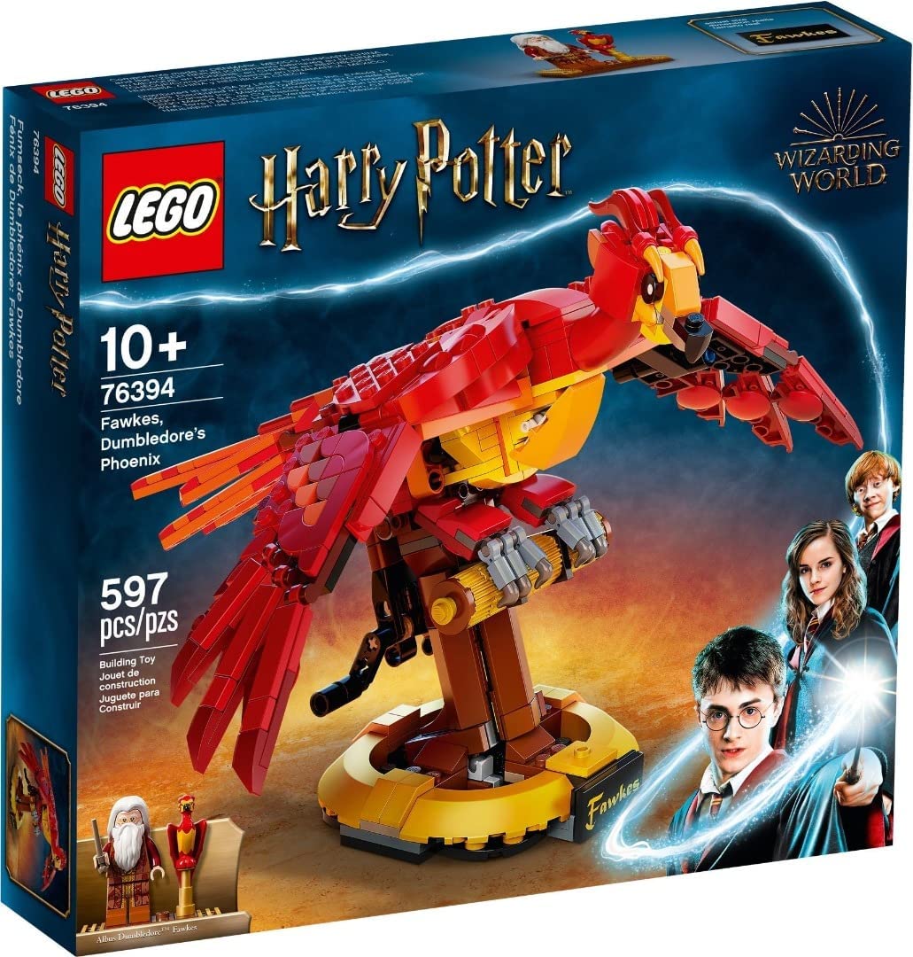 76394 Fawkes, Dumbledore's Phoenix (Retired) (New Sealed) product image 1, provided for visual reference and product detail