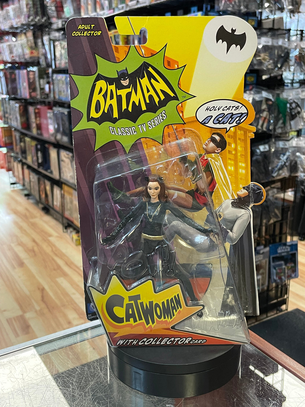 Catwoman With Collector Card (Batman Classic Series, DC Mattel) NEW/OPEN product image 1, provided for visual reference and