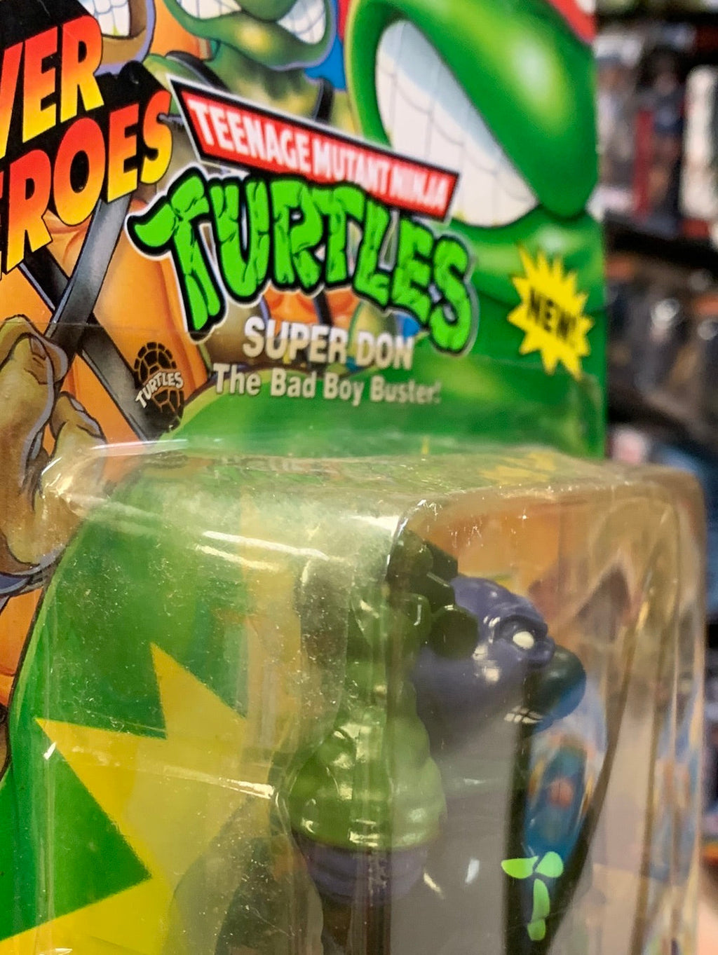 Sewer Heroes Super Don 0084 (Vintage TMNT Ninja Turtles, Playmates) Sealed product image 8, provided for visual reference