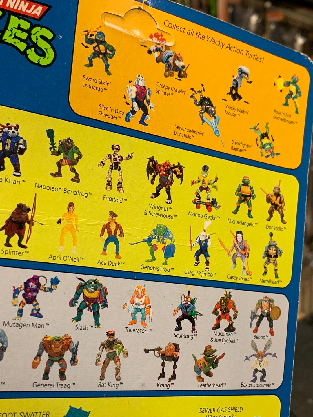 Napoleon Bonafrog 0090 (Vintage TMNT Ninja Turtles, Playmates) Sealed product image 13, provided for visual reference and
