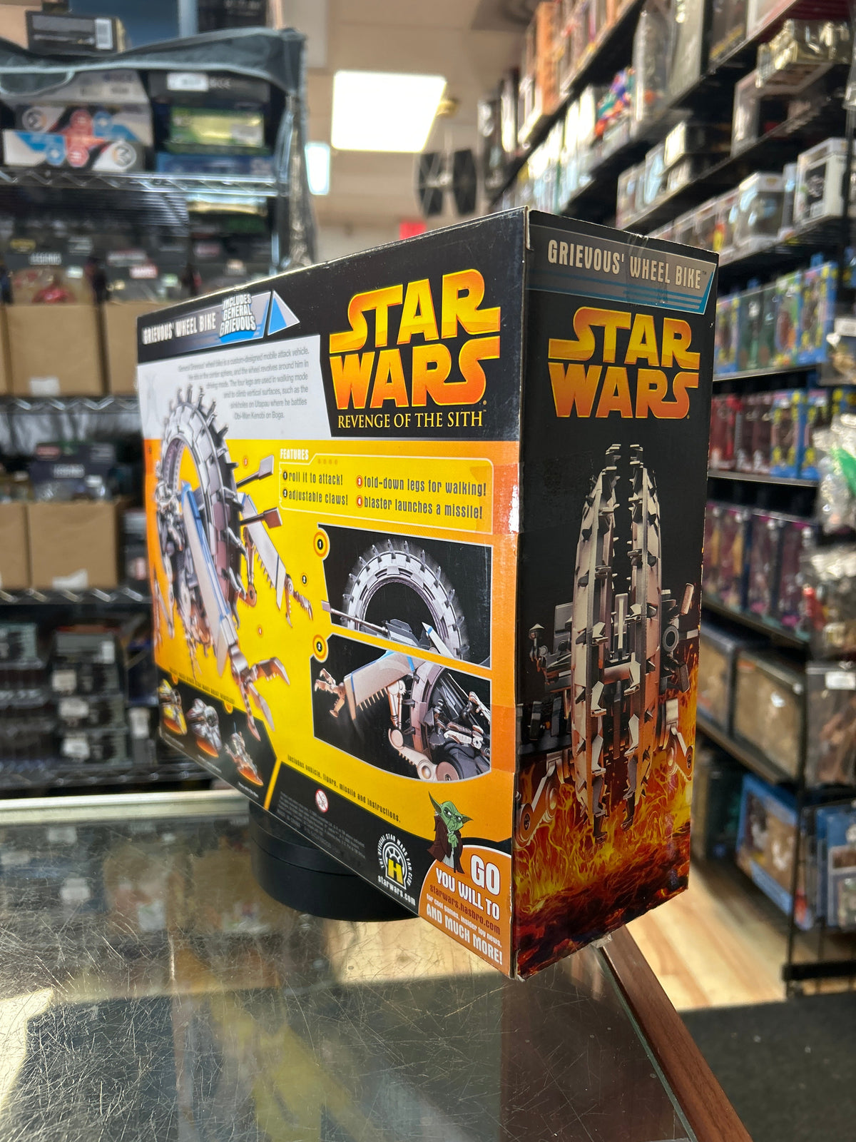 Grievous Wheel Bike -ROTS- (Vintage Star Wars, Hasbro) **SEALED** product image 3, provided for visual reference and product