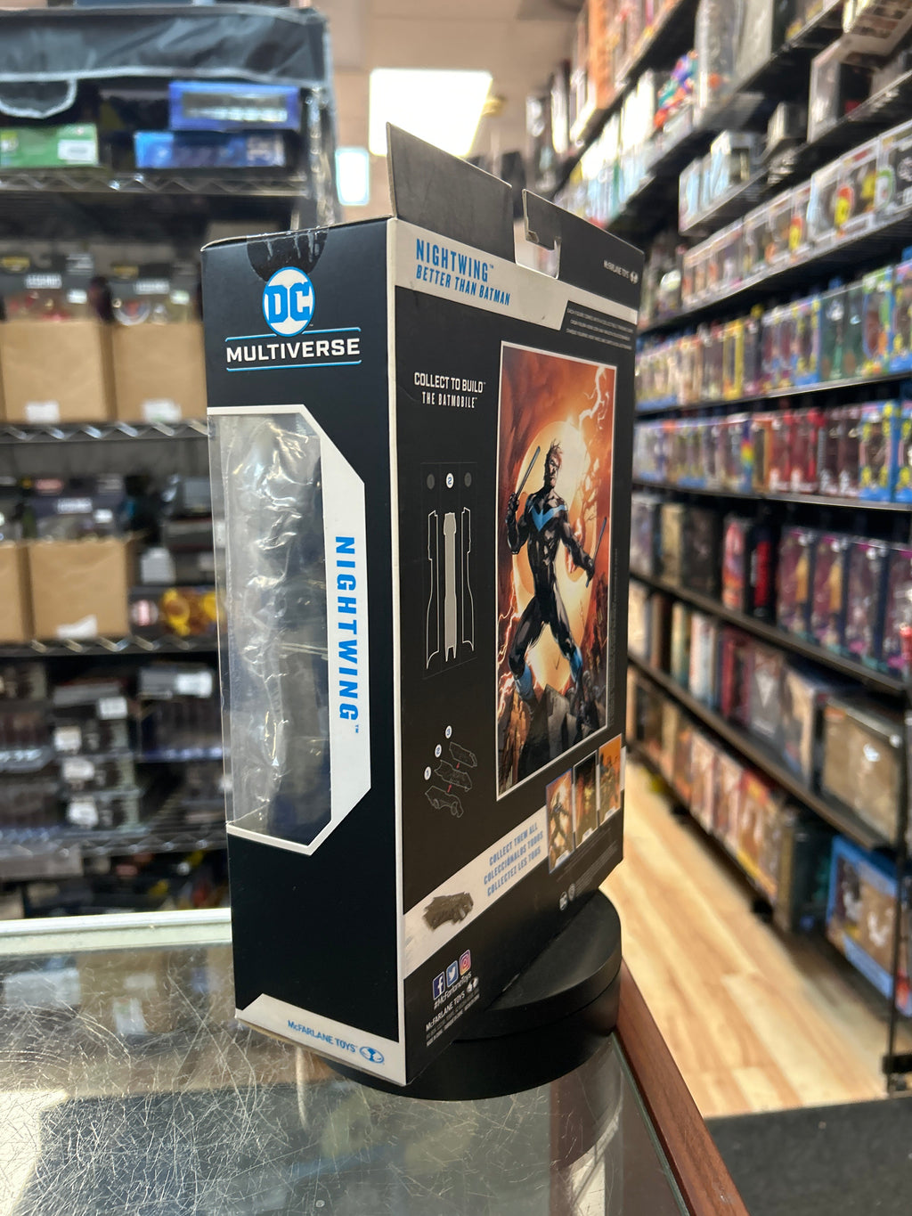 Nightwing -BAF Batmobile- (DC Multiverse, McFarlane) **SEALED** product image 5, provided for visual reference and product