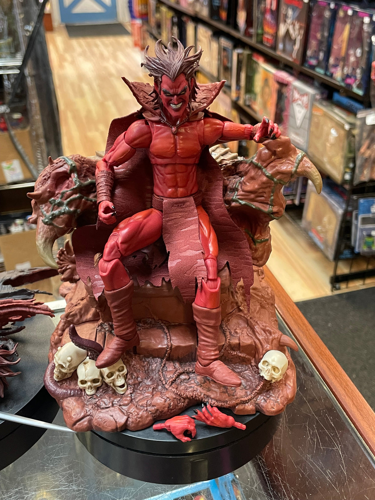 Mephisto With Throne (Marvel Legends, Hasbro) COMPLETE product image 2, provided for visual reference and product detail