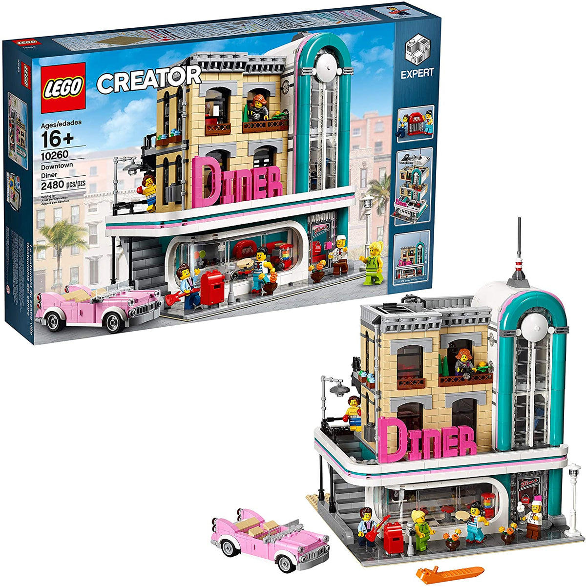 10260 Creator Downtown Diner (Retired) (New Sealed) product image 1, provided for visual reference and product detail review