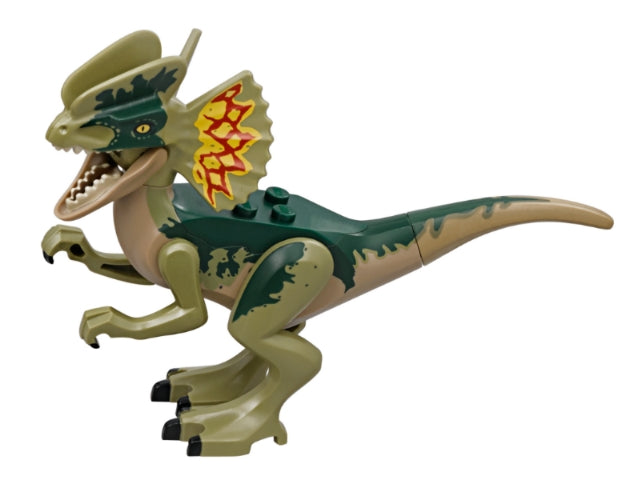 DILO02 Dinosaur Dilophosaurus with Olive Green Head product image 1, provided for visual reference and product detail review