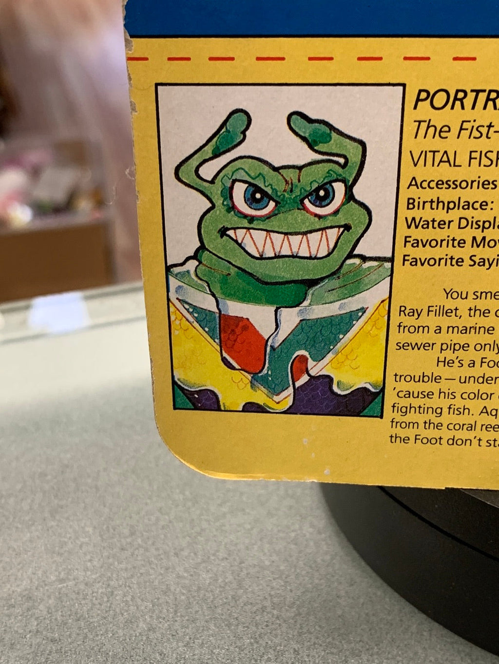 Ray Fillet 0143 (Vintage TMNT Ninja Turtles, Playmates) Sealed product image 16, provided for visual reference and product