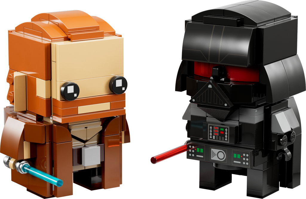 40547 Obi-Wan Kenobi™ & Darth Vader™ Brickheadz product image 2, provided for visual reference and product detail review