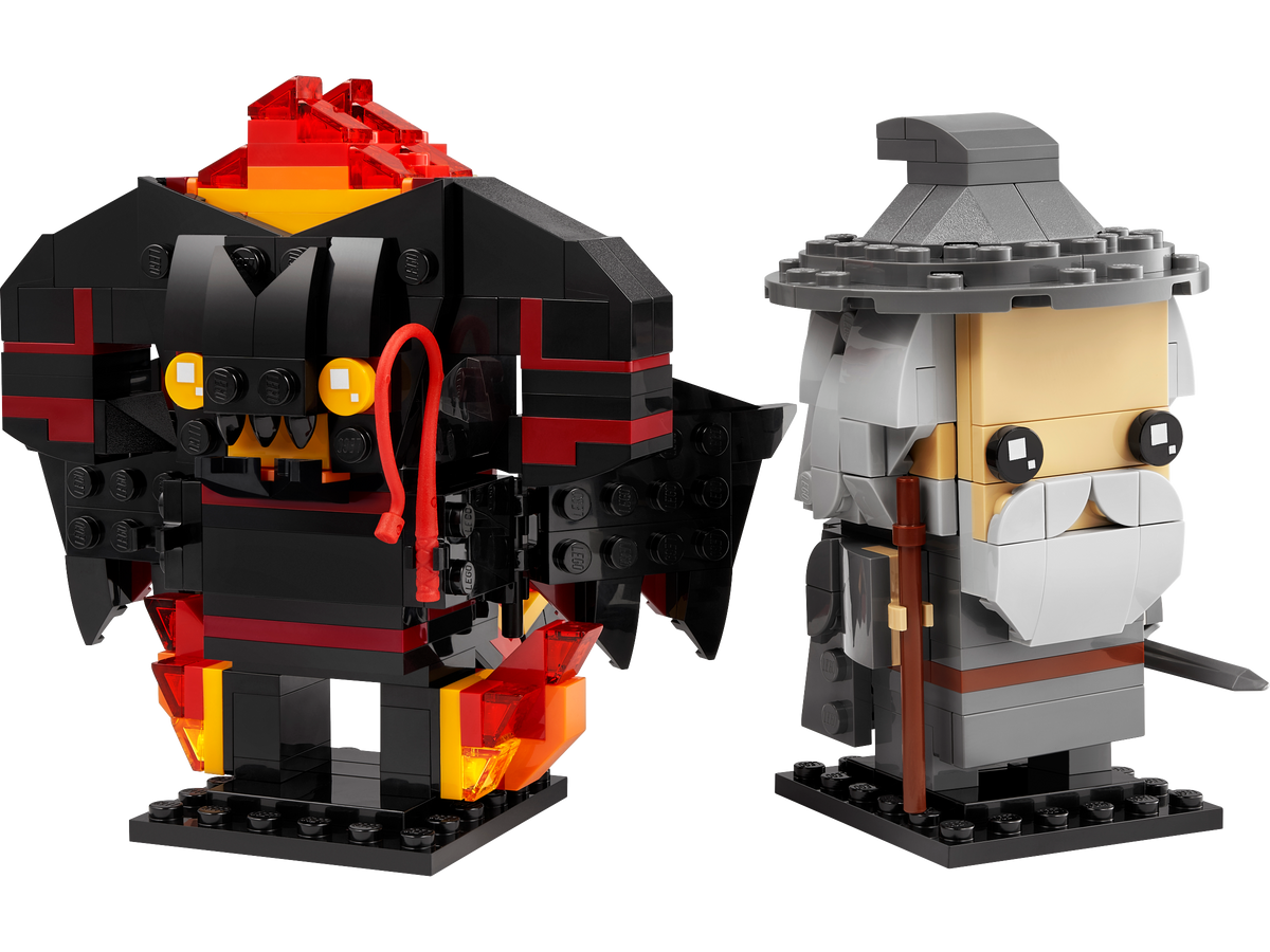40631 Gandalf the Grey™ & Balrog™ Brickheadz product image 2, provided for visual reference and product detail review