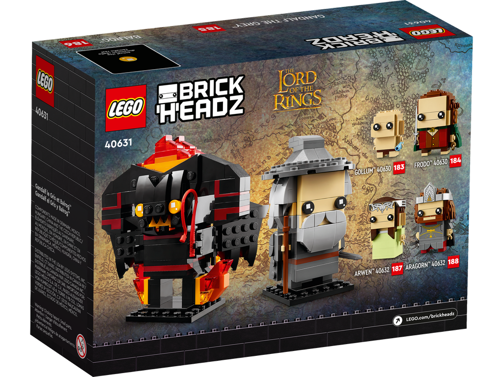 40631 Gandalf the Grey™ & Balrog™ Brickheadz product image 3, provided for visual reference and product detail review