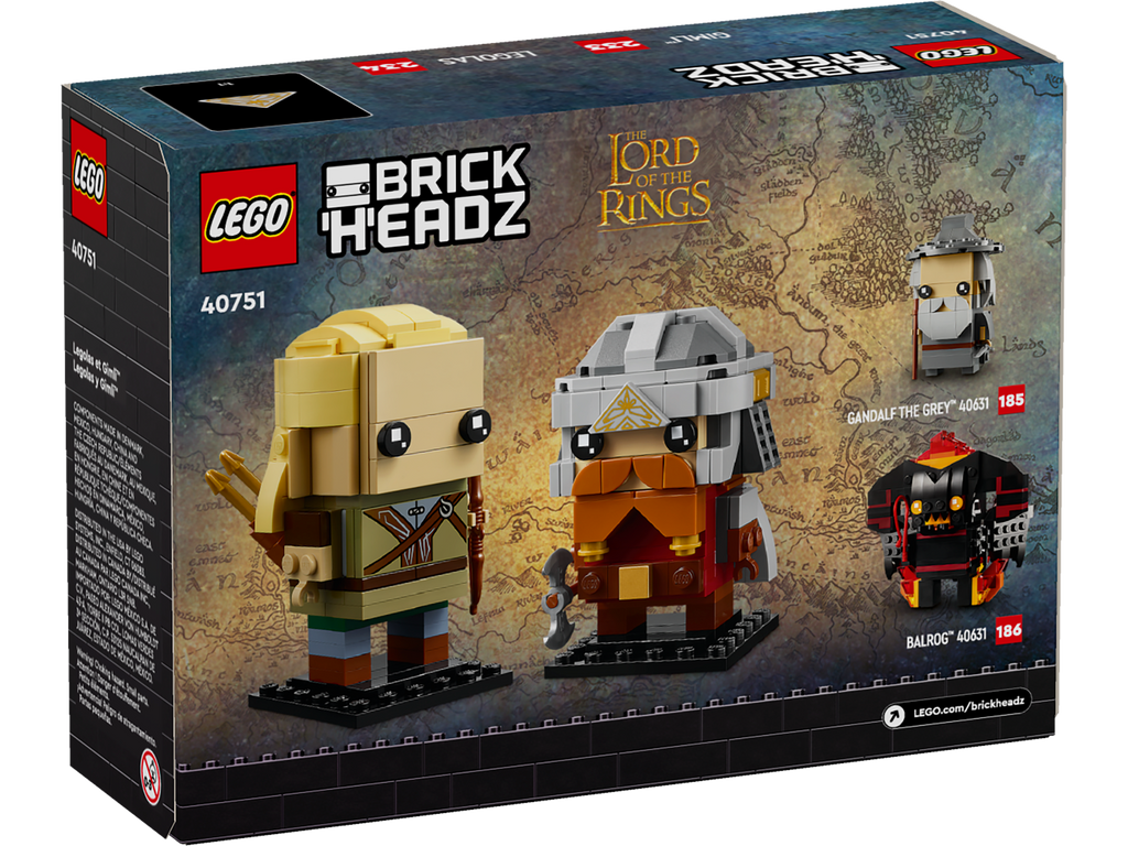40751 Legolas & Gimli™ Brickheadz product image 3, provided for visual reference and product detail review