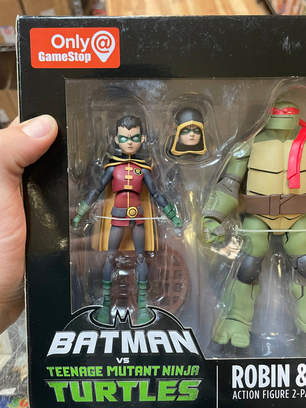 Robin & Raphael 2 Pack (Batman Vs Teenage Ninja Turtles, DC Collectibles) SEALED product image 4, provided for visual