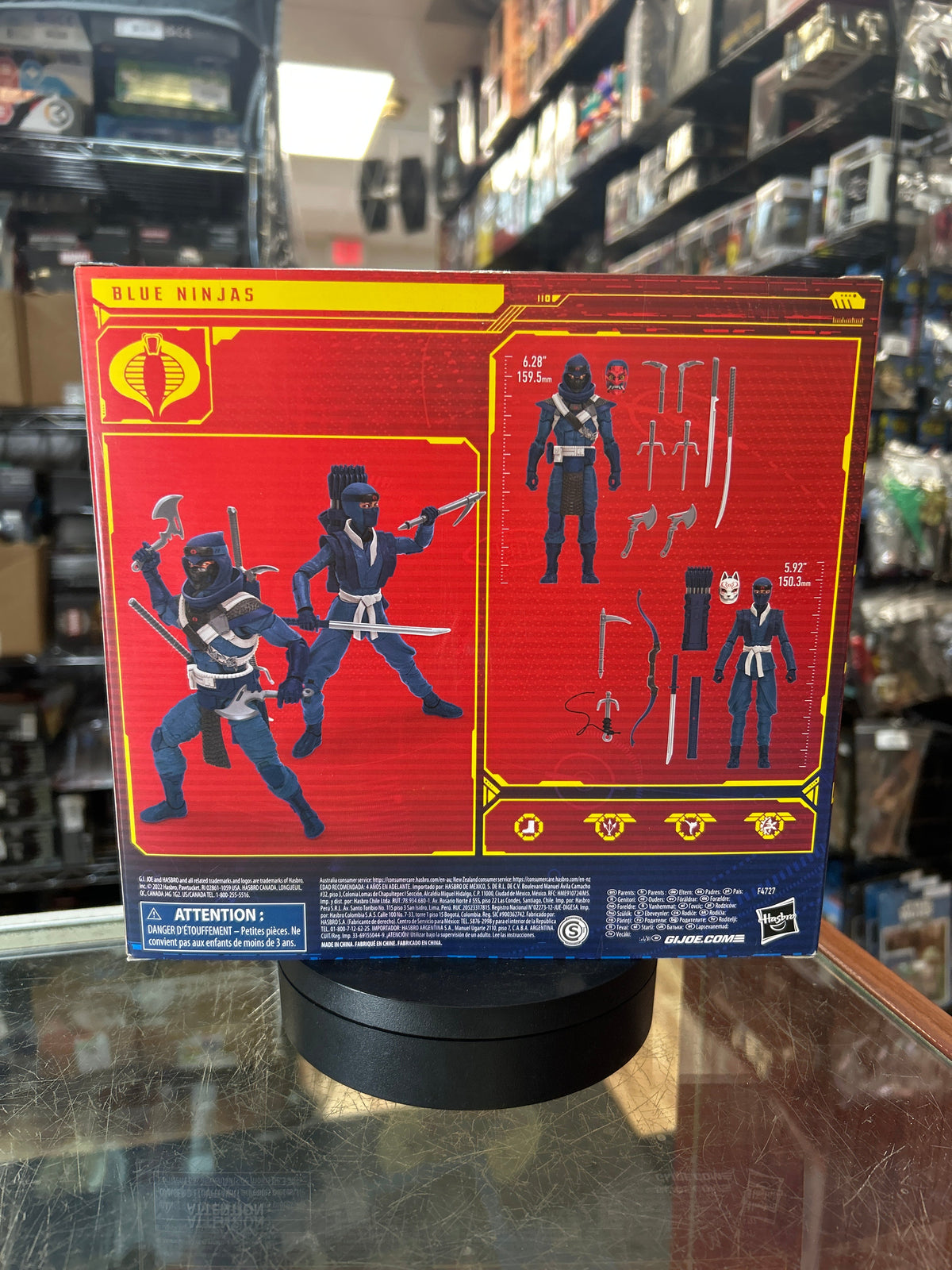 Blue Ninja (GI Joe Classified, Hasbro) **SEALED** product image 4, provided for visual reference and product detail review