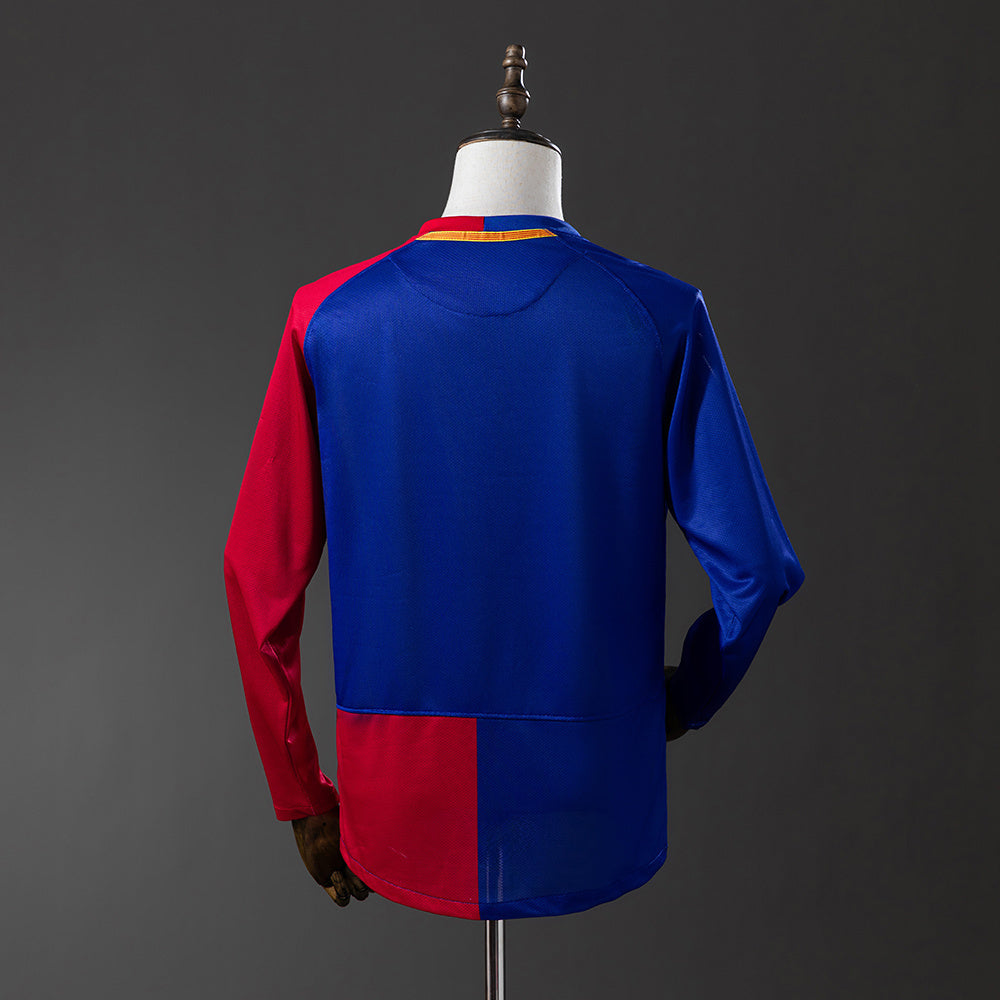 Barcelona Jersey 2008-09 Home Retro Football Kit Long product image 2