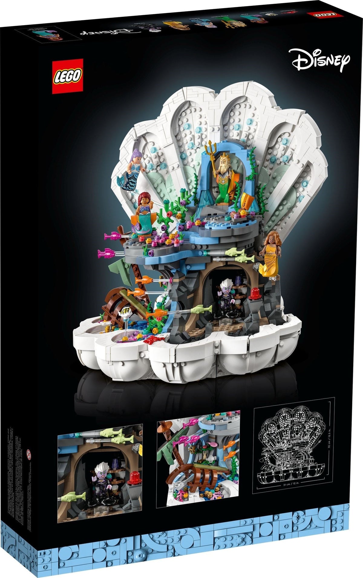 43225 The Little Mermaid Royal Clamshell product image 3, provided for visual reference and product detail review