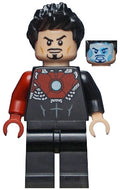 SH584 Tony Stark - Black Iron Man Suit with Dark Red Right Arm product image 1, provided for visual reference and product