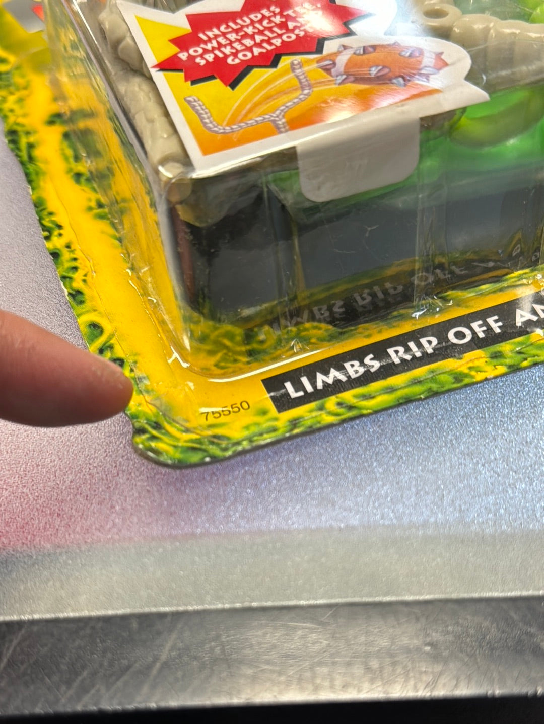 Razor Kidd with Tail Whippin Kicks (Vintage Mutant League, Galoob) Sealed product image 16, provided for visual reference