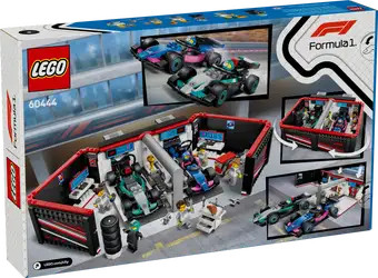 60444 F1® Garage & Mercedes-AMG & Alpine Cars product image 2, provided for visual reference and product detail review