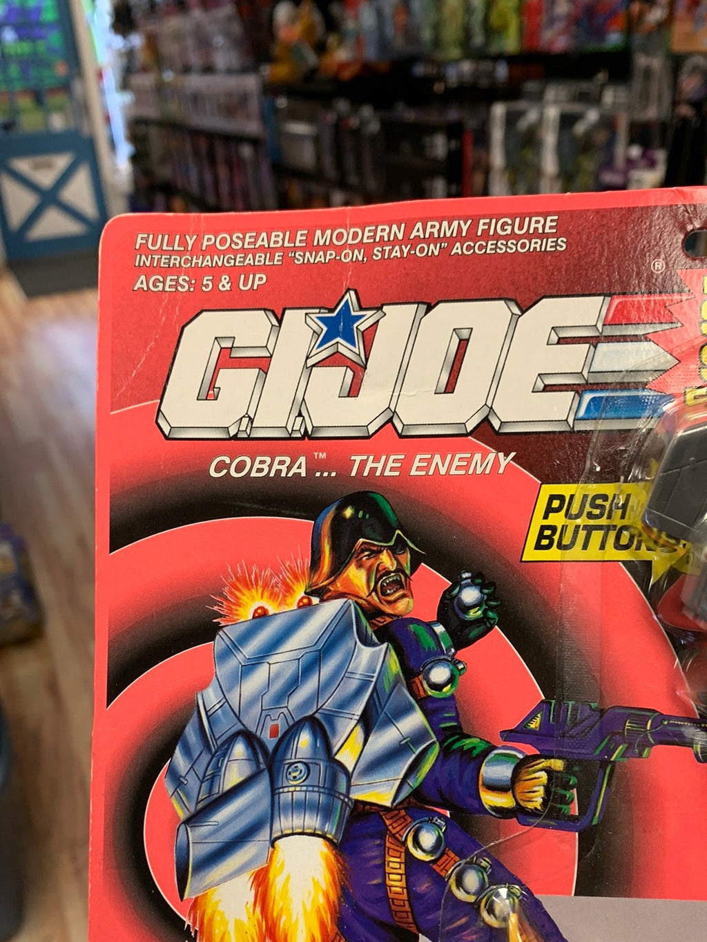 Sonic Fighters Major Bludd (Vintage GI Joe, Hasbro) Sealed product image 2, provided for visual reference and product detail