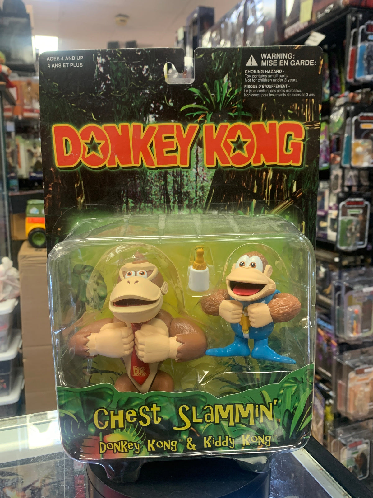 Chest Slammin’ Donkey kong & Kiddy Kong (Donkey Kong, Nintendo) product image 1, provided for visual reference and product