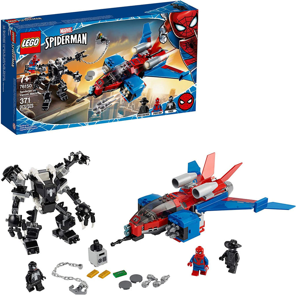 76150 Spiderjet vs Venom Mech (Retired) (New Sealed) product image 1, provided for visual reference and product detail review