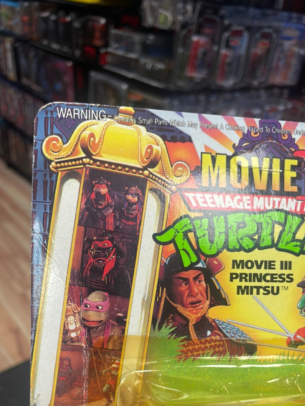 Movie III Princess Mitsu 7423 (Vintage TMNT Ninja Turtles, Playmates) Sealed product image 2, provided for visual reference
