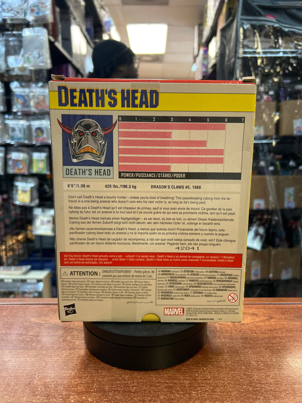 Death's Head (Marvel, Hasbro) **SEALED** product image 4, provided for visual reference and product detail review