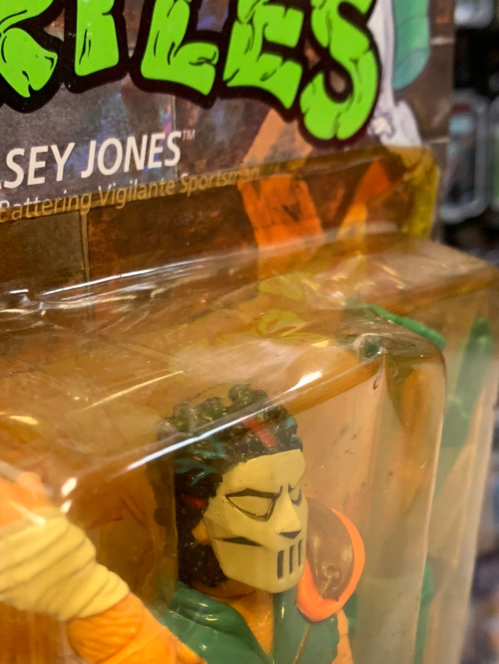 Caset Jones 19 Back 0085 (Vintage TMNT Ninja Turtles, Playmates) Sealed product image 7, provided for visual reference and