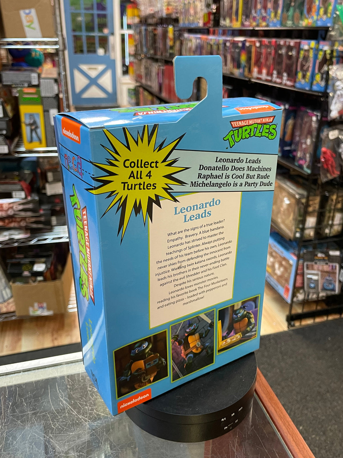 Pizza Club Leonardo Leads (Neca, TMNT) **SEALED** product image 6, provided for visual reference and product detail review