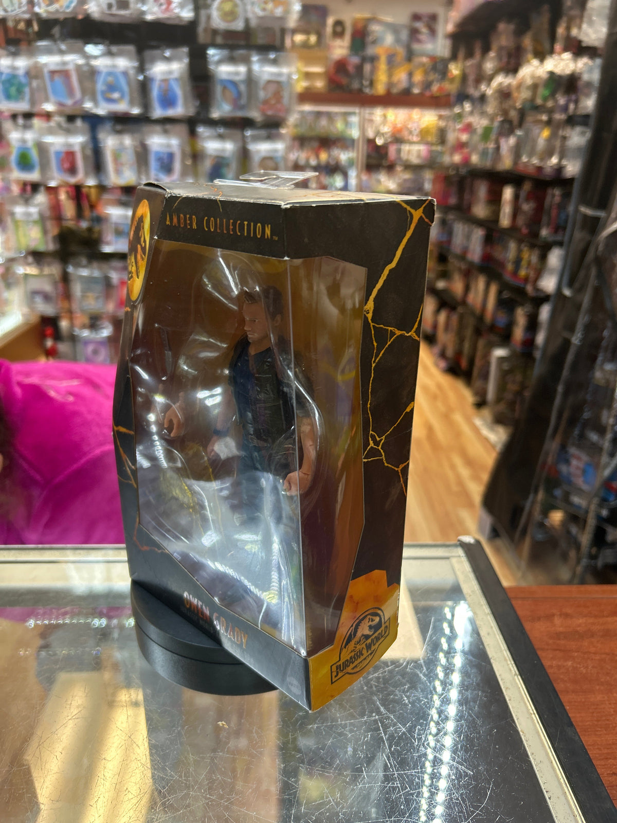 Owen Grady (Jurassic Park Amber Collection, Mattel) **SEALED** product image 6, provided for visual reference and product