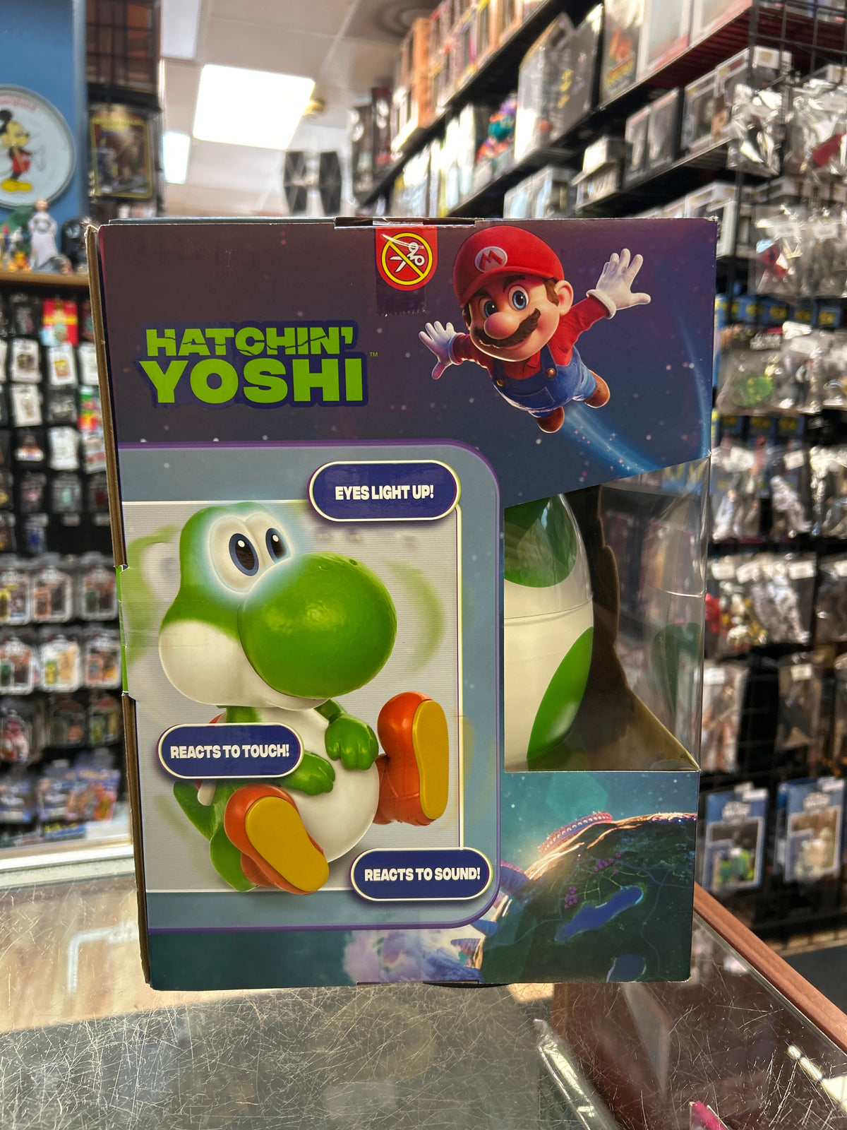 Hatchin Yoshi (Super Mario Galaxy, Spin Master) **SEALED** product image 2, provided for visual reference and product detail