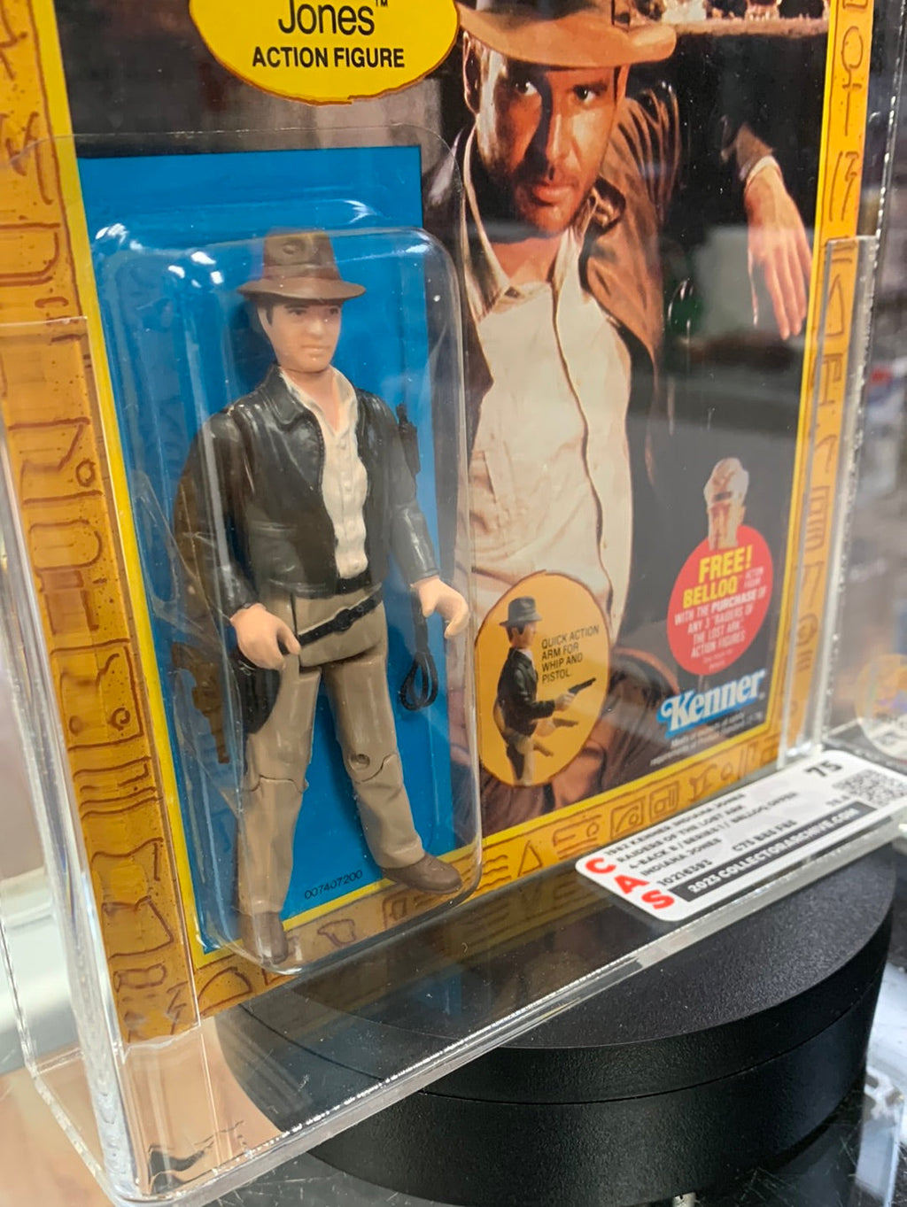 Indiana Jones 4 Back (Indiana Jones ROTA Vintage Kenner) CAS GRADE 75 product image 13, provided for visual reference and