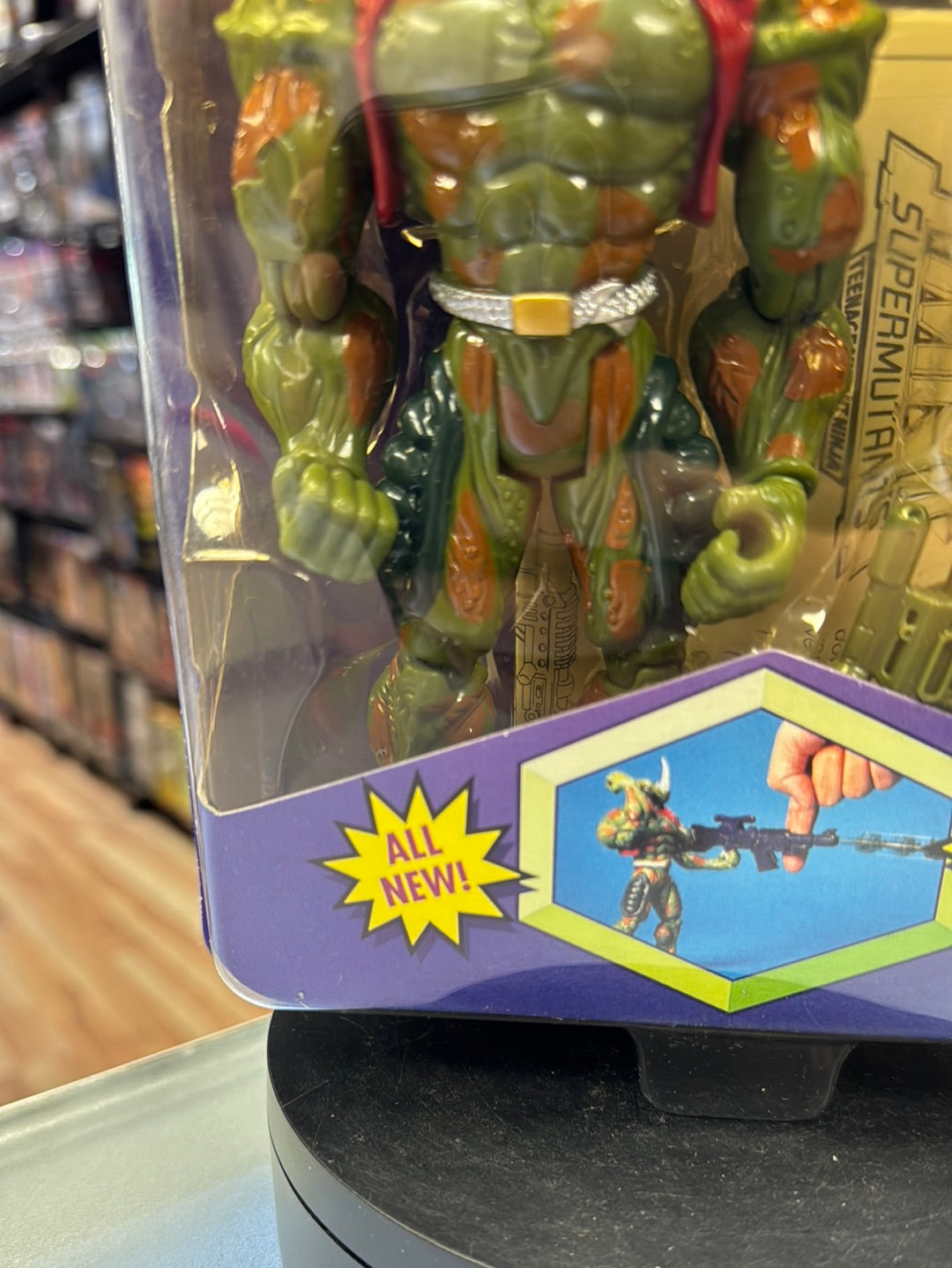 Supermutant Rocksteady 0030 (Vintage TMNT NInja Turtles, Playmates) Sealed product image 5, provided for visual reference