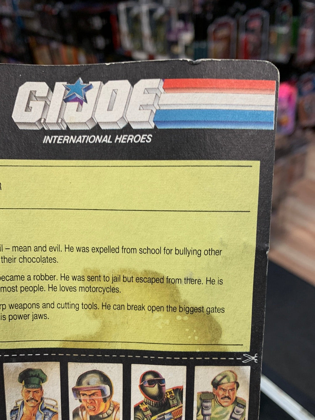 Dreadnok Ripper (Vintage GI Joe, FunSkool India) Sealed product image 16, provided for visual reference and product detail