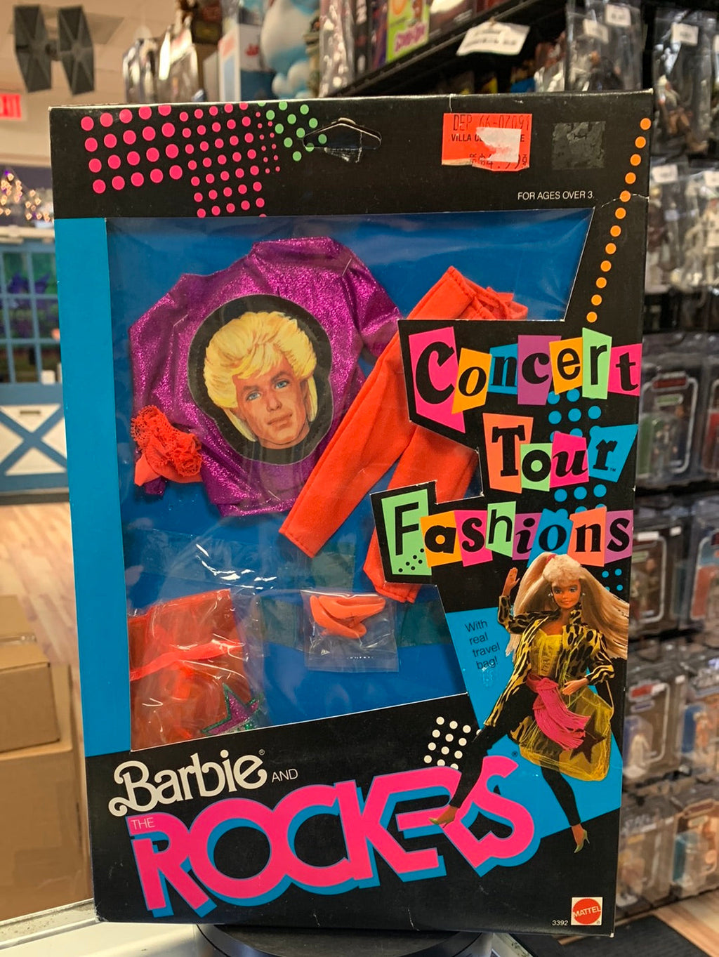 Rockers Orange Jump Suit 3392 (Vintage Barbie, Mattel) Sealed product image 1, provided for visual reference and product