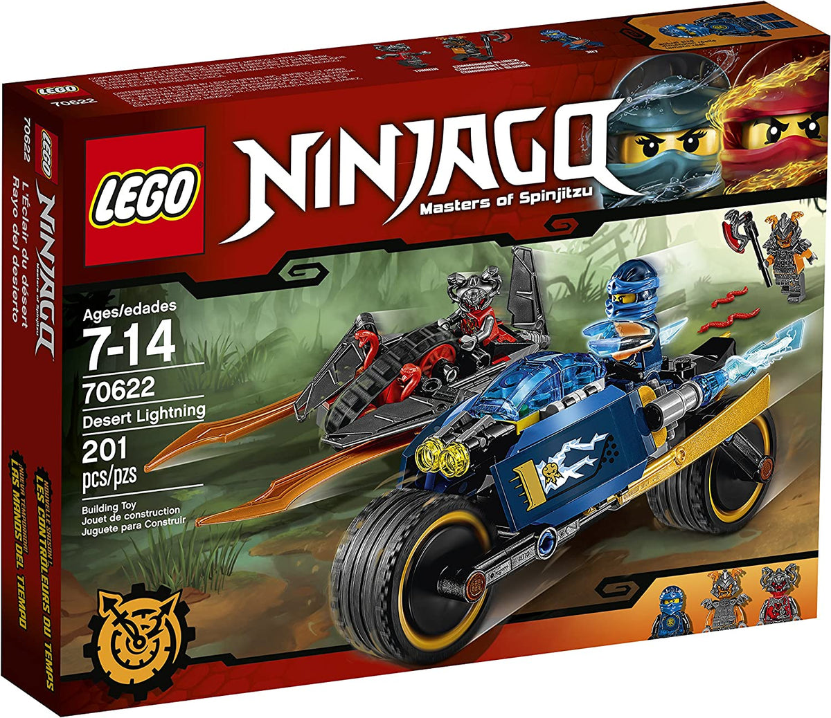 70622 Ninjago Desert Lightning (Retired) (New Sealed) product image 1, provided for visual reference and product detail