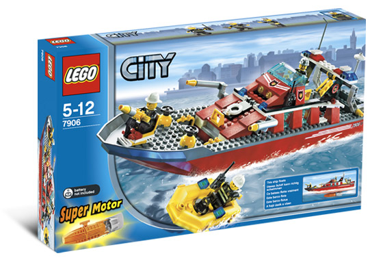 7906 Fire Boat (Fireboat) (Retired) (New Sealed) product image 1, provided for visual reference and product detail review