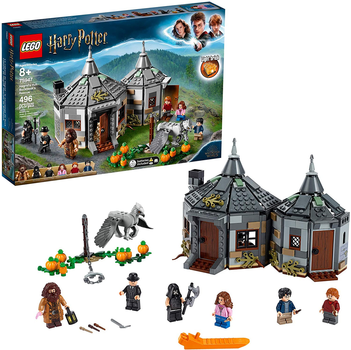 75947 Hagrid's Hut: Buckbeak's Rescue (Certified Complete) (Retired) product image 1, provided for visual reference and