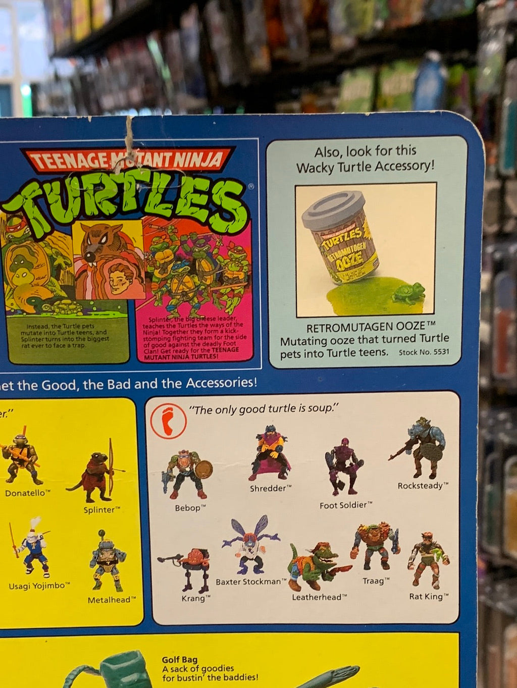 Caset Jones 19 Back 0085 (Vintage TMNT Ninja Turtles, Playmates) Sealed product image 15, provided for visual reference and