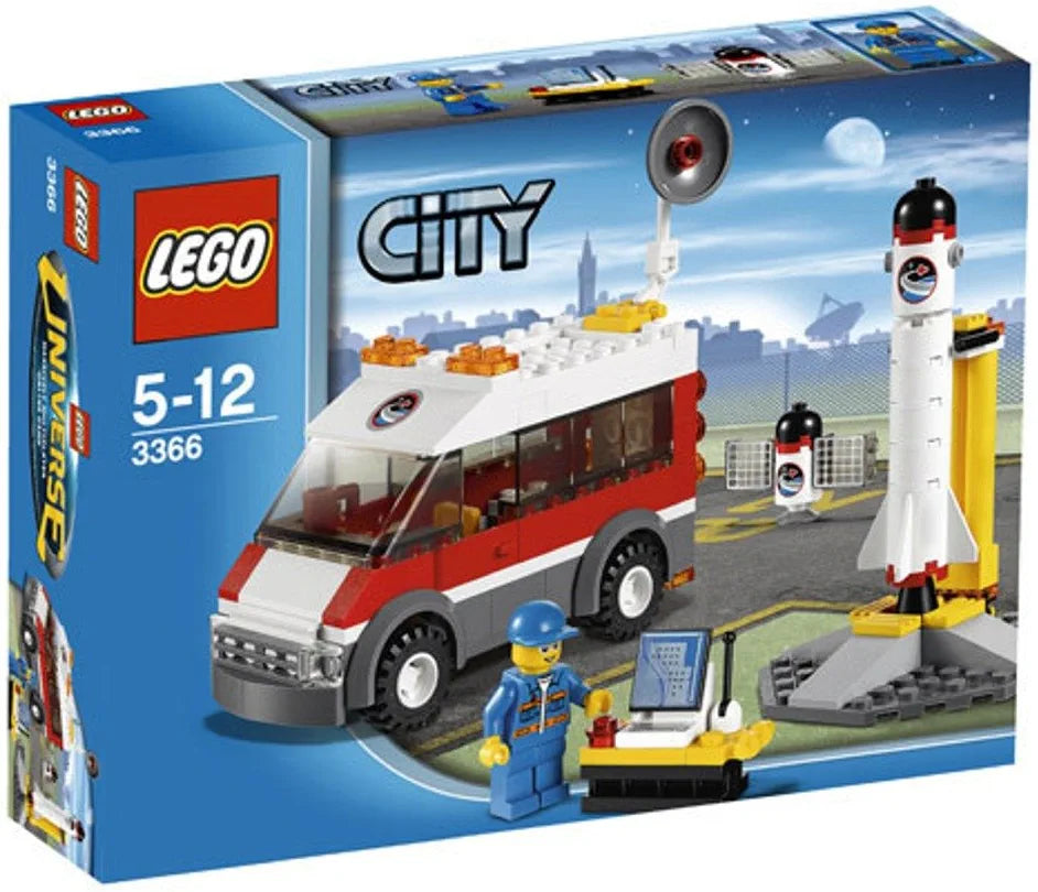 3366 CITY Satellite Launch Pad (Retired) (New Sealed) product image 1, provided for visual reference and product detail